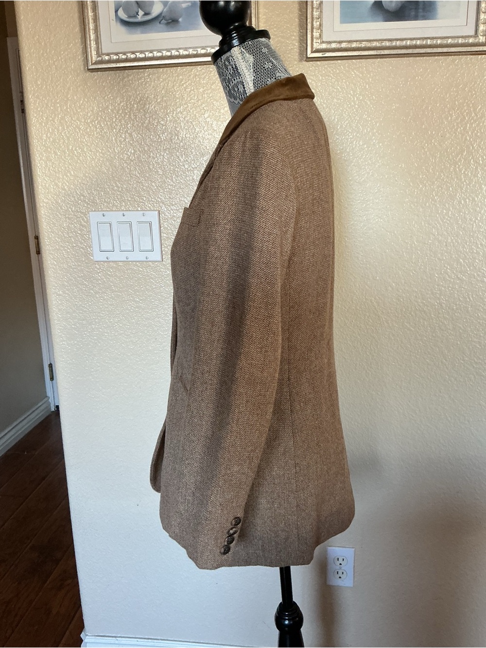 Lauren Ralph Lauren Vintage Wool Tweed Equestrian Hunting Jacket - Picture 4 of 15
